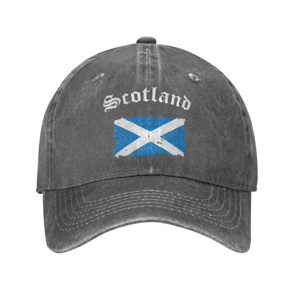 Scotland Saltire Flag Vintage Cap Scotland Flag - Retro Scottish Flag