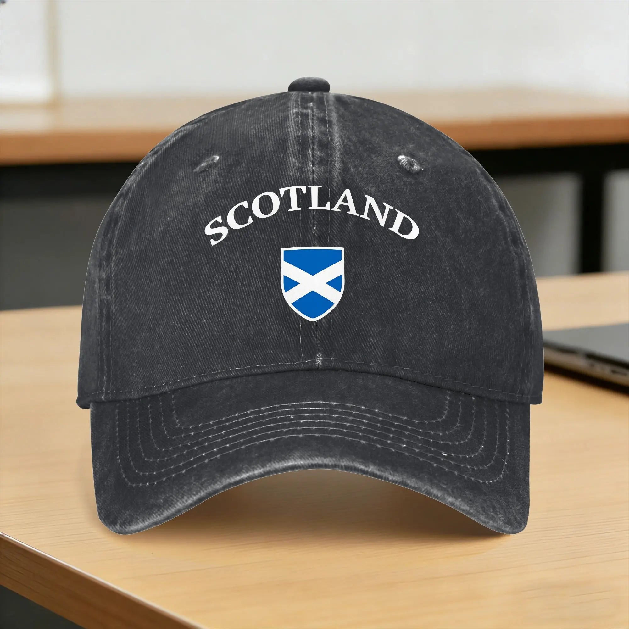 Scotland Flag - Scottish Football Soccer  Sun Baseball Cap  Stylish Female Male Washed Trucker Hat Sport Baseball Caps Gift