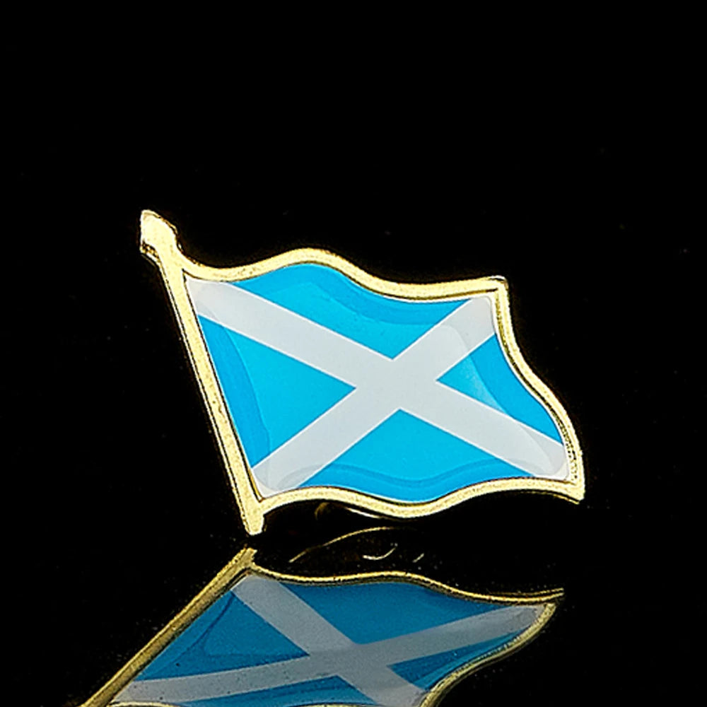 Scotland Saltire Flag Enamel Lapel Pin 🏴󠁧󠁢󠁳󠁣󠁴󠁿
