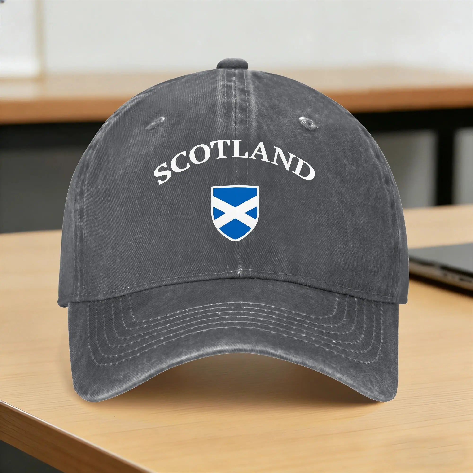 Scotland Flag - Scottish Football Soccer  Sun Baseball Cap  Stylish Female Male Washed Trucker Hat Sport Baseball Caps Gift
