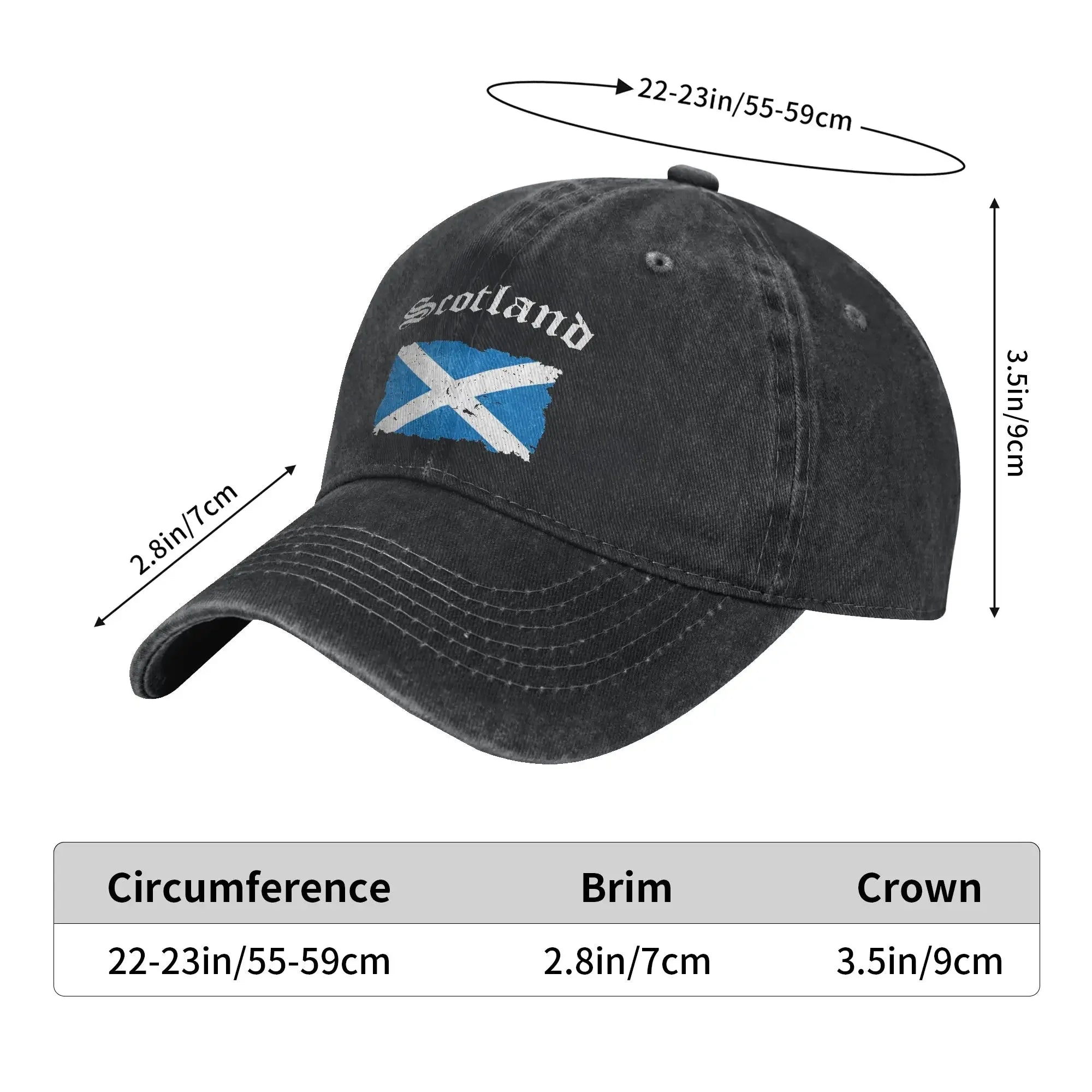 Scotland Saltire Flag Vintage Cap Scotland Flag - Retro Scottish Flag