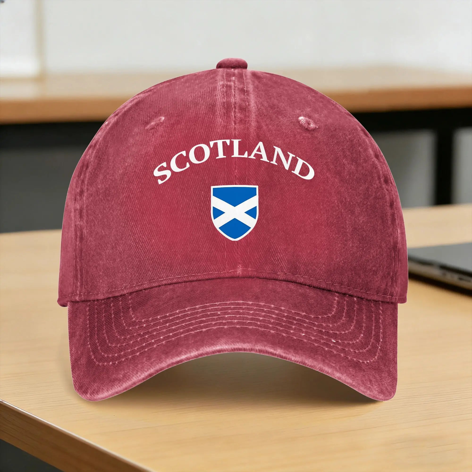 Scotland Flag - Scottish Football Soccer  Sun Baseball Cap  Stylish Female Male Washed Trucker Hat Sport Baseball Caps Gift