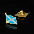 Scotland Saltire Flag Enamel Lapel Pin 🏴󠁧󠁢󠁳󠁣󠁴󠁿