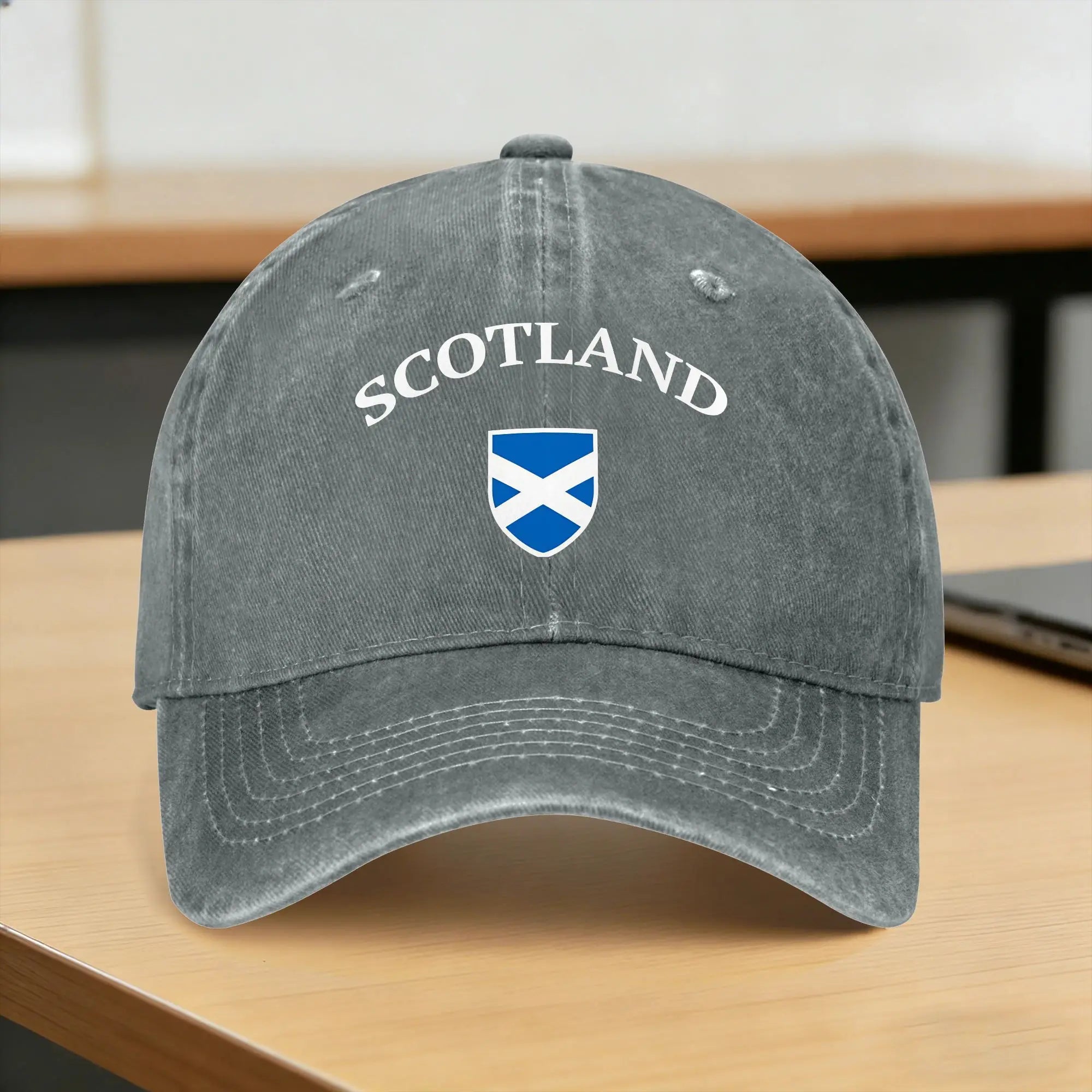 Scotland Flag - Scottish Football Soccer  Sun Baseball Cap  Stylish Female Male Washed Trucker Hat Sport Baseball Caps Gift