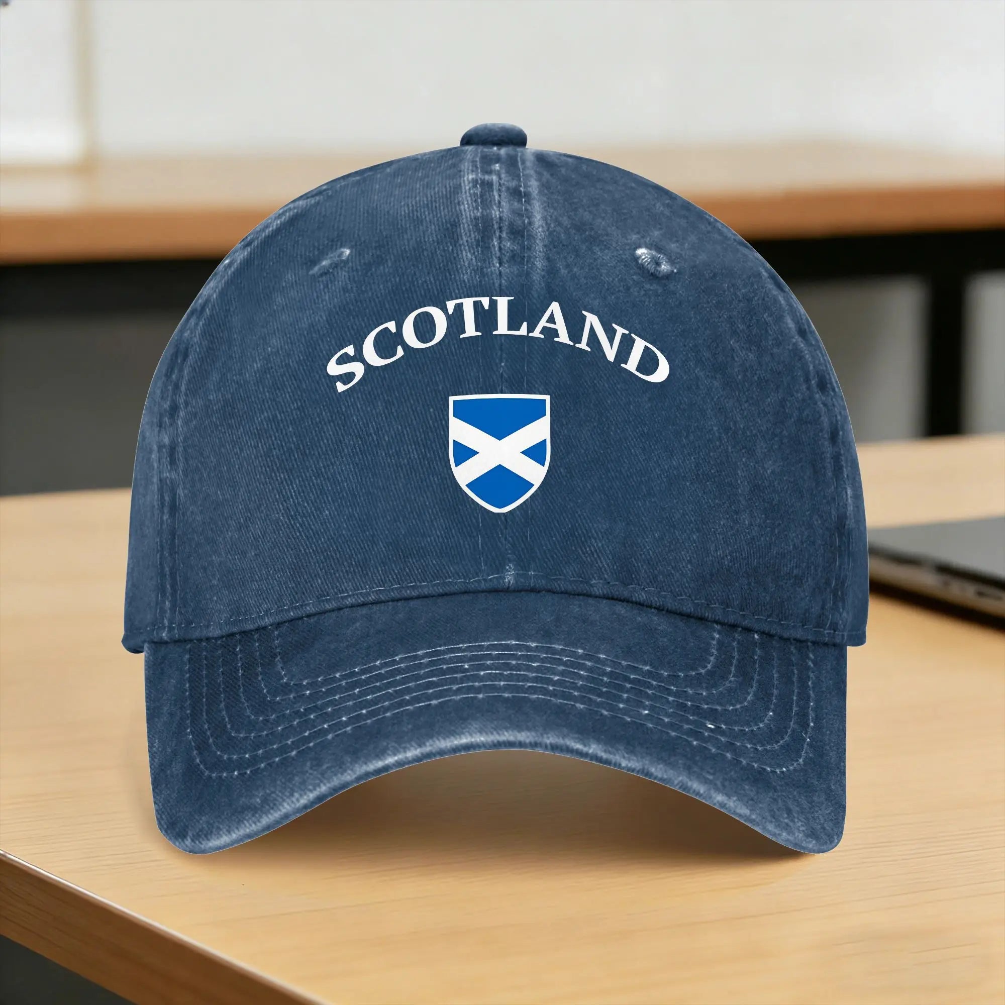 Scotland Flag - Scottish Football Soccer  Sun Baseball Cap  Stylish Female Male Washed Trucker Hat Sport Baseball Caps Gift