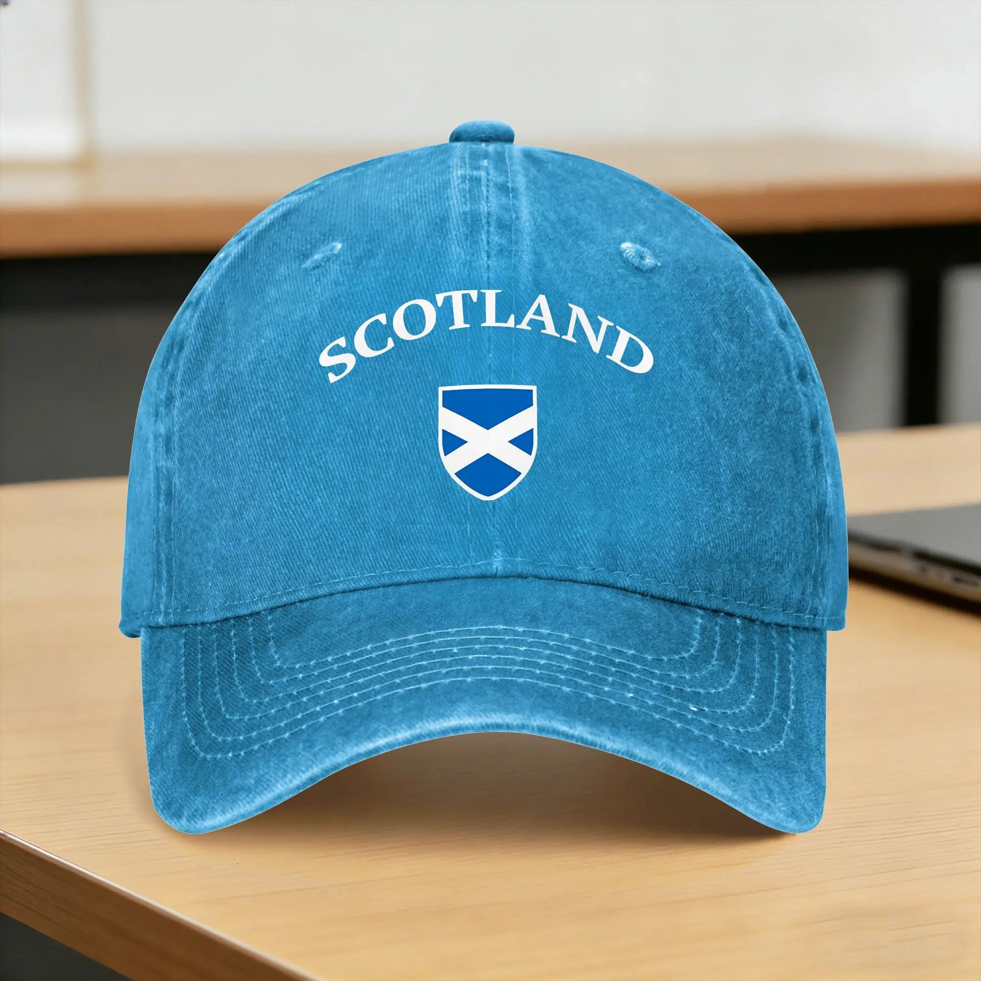 Scotland Flag - Scottish Football Soccer  Sun Baseball Cap  Stylish Female Male Washed Trucker Hat Sport Baseball Caps Gift