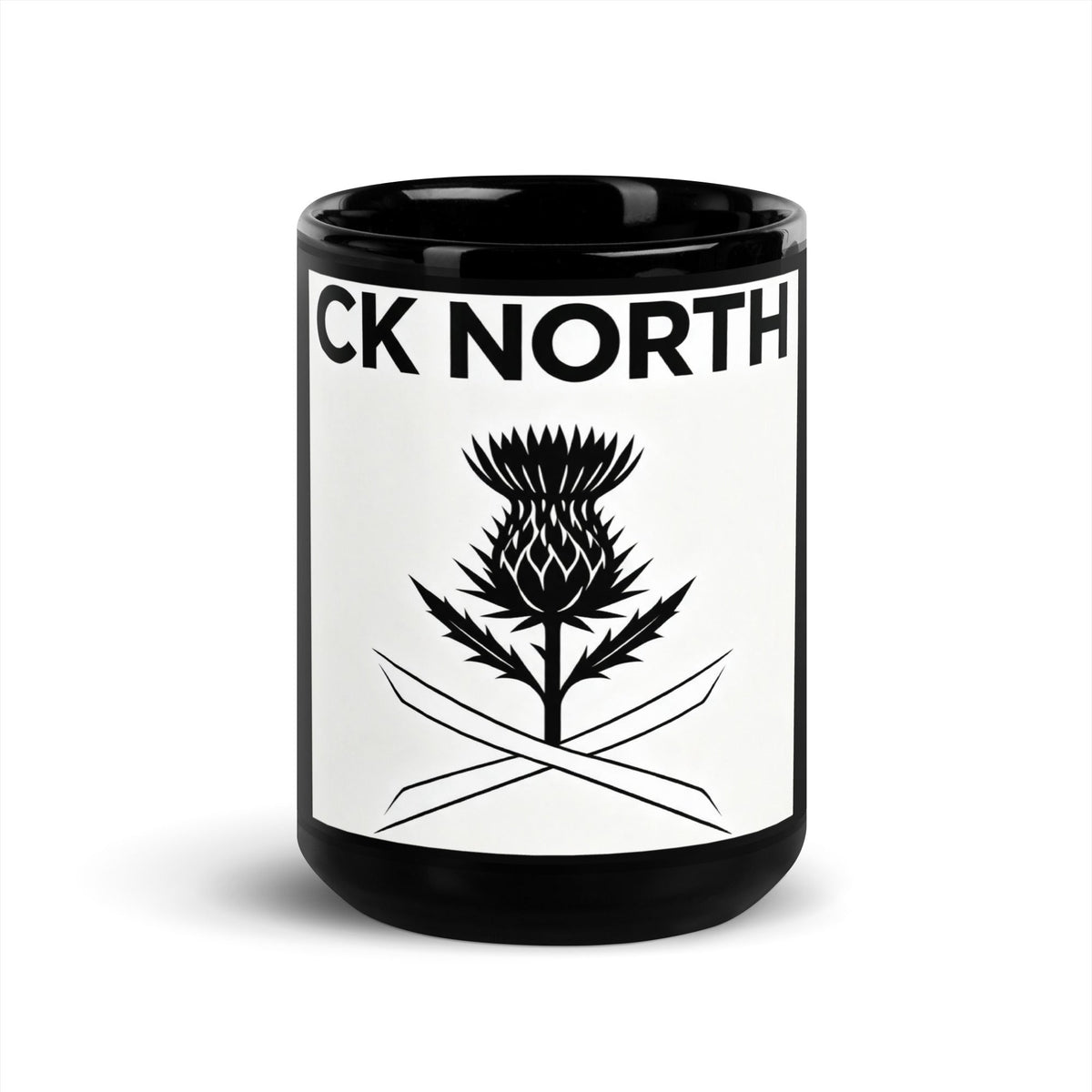 CK NORTH Black Glossy Scottish Gift Mug - CK NORTH CK NORTH Black Glossy Scottish Gift Mug | CK NORTH