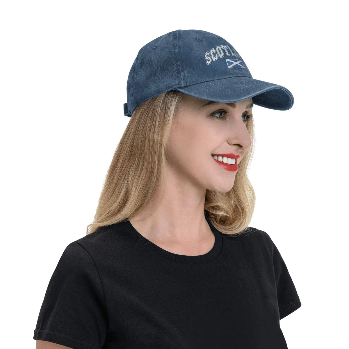 Scotland Flag Vintage Distressed Cotton Snapback Cap - CK NORTH Scotland Flag Vintage Distressed Cotton Snapback Cap | CK NORTH