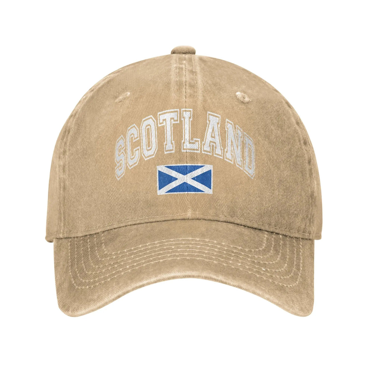 Scotland Flag Vintage Distressed Cotton Snapback Cap - CK NORTH Scotland Flag Vintage Distressed Cotton Snapback Cap | CK NORTH