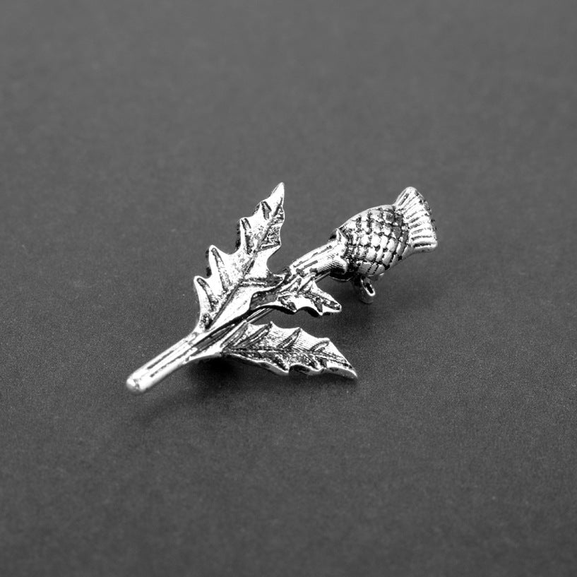 Scottish Thistle Brooch Metal Pin - CK NORTH Scottish Thistle Brooch Metal Pin | CK NORTH
